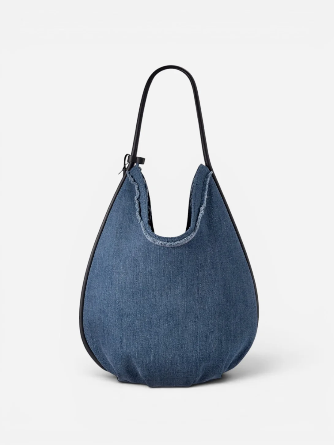 Large Teardrop Denim Hobo - Image 2