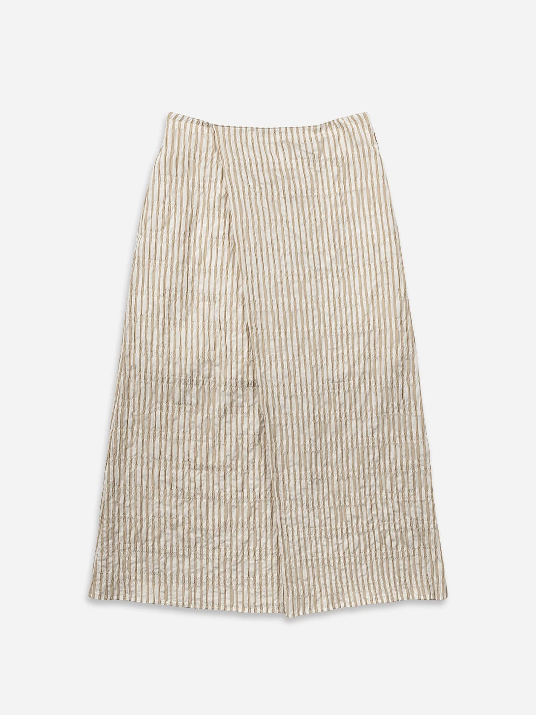 Striped Overlap Skirt