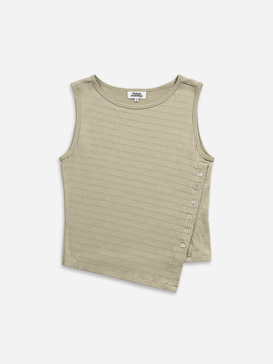 Asymmetric Hem Tank Jacquard - Image 5