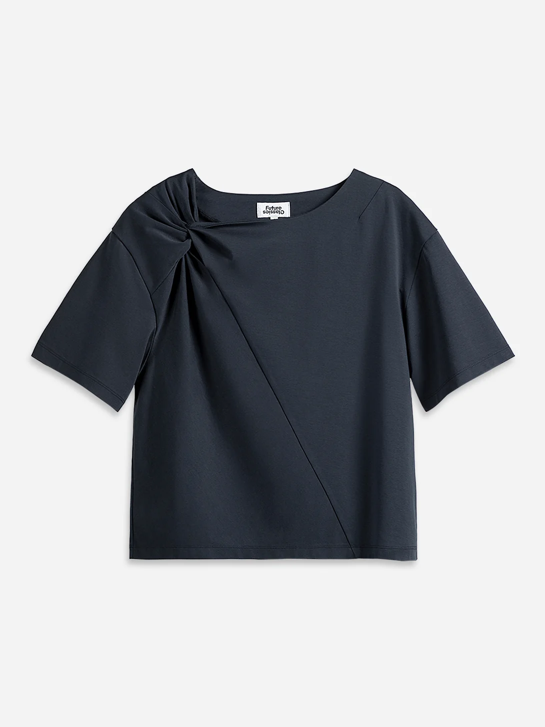 Knotted Shoulder SS Tee - Image 3