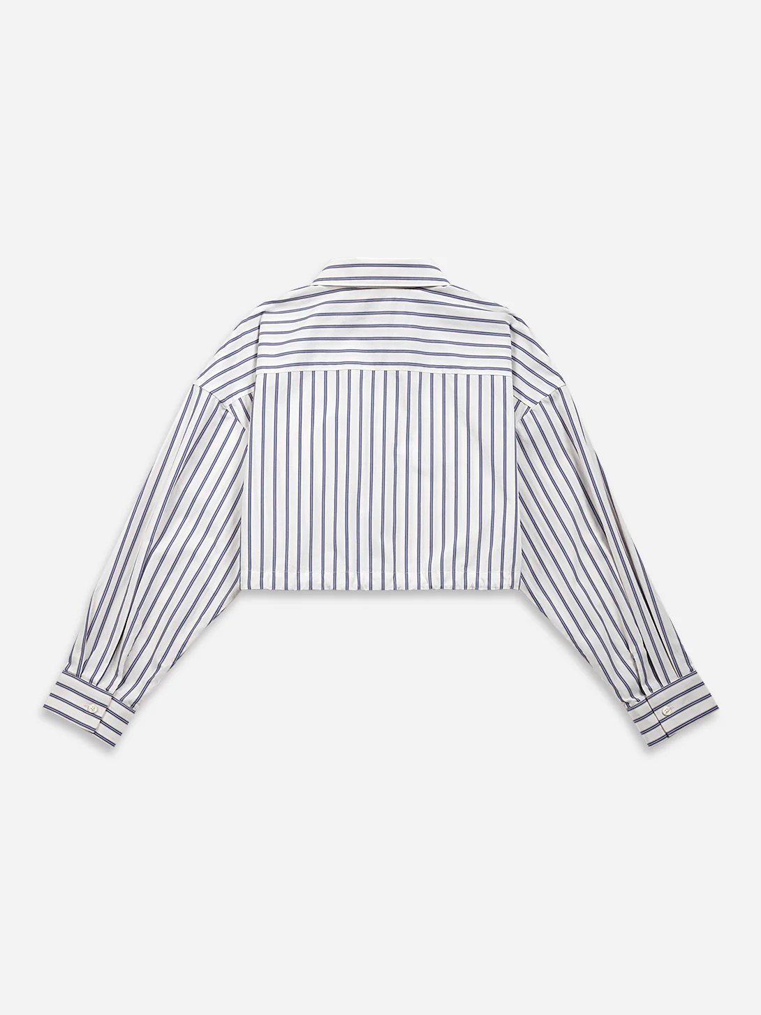 Gathered-waist Stripe Shirt - Image 2