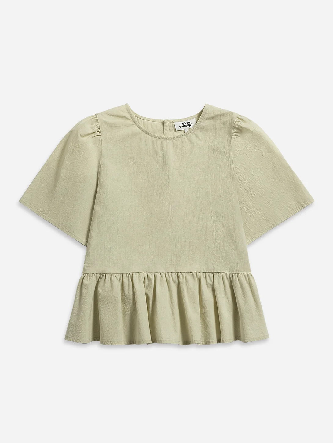 Puff Sleeves Gathered Blouse - Image 6