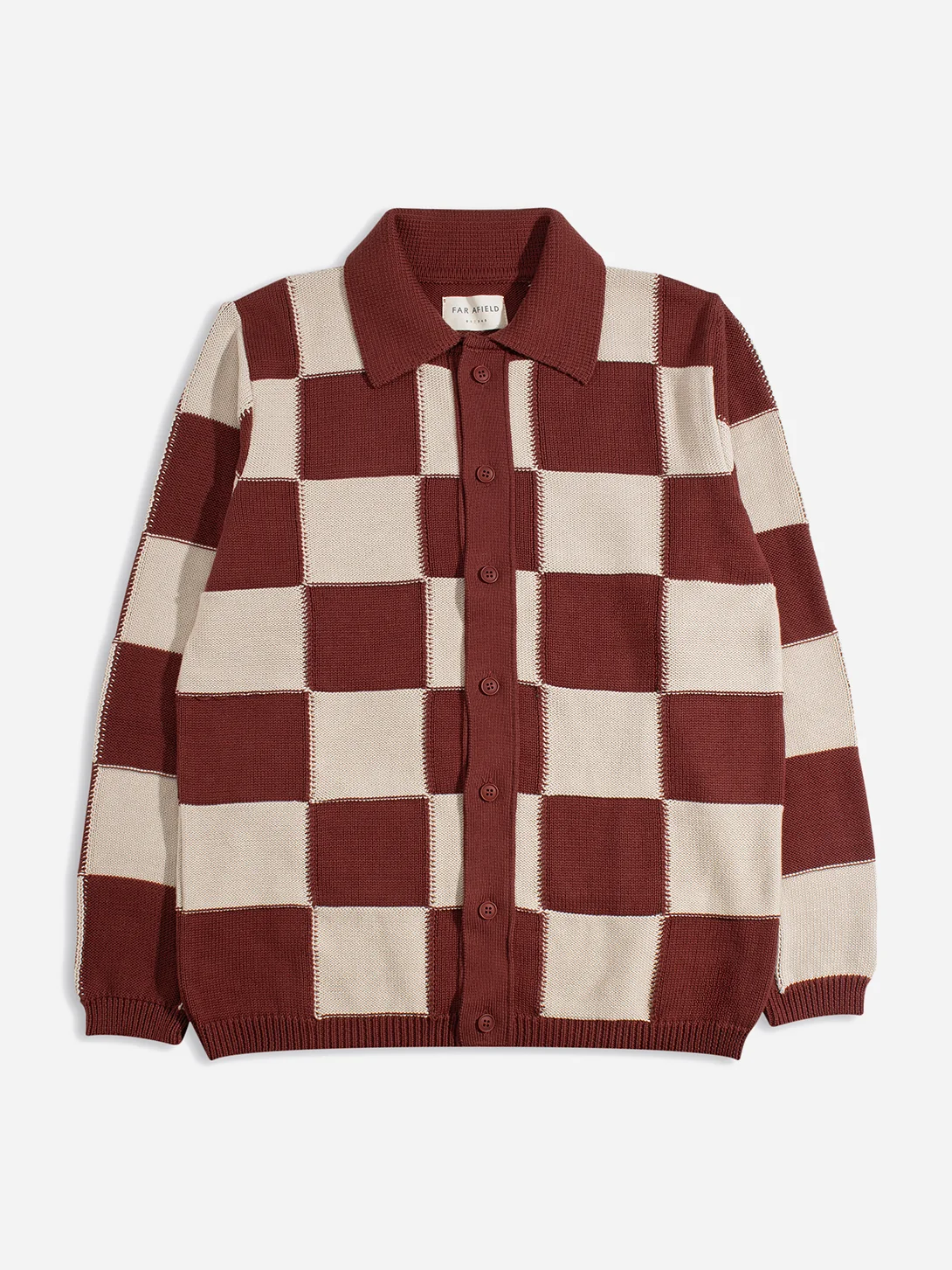Velzy Knitted LS Shirt - Square Patchwork