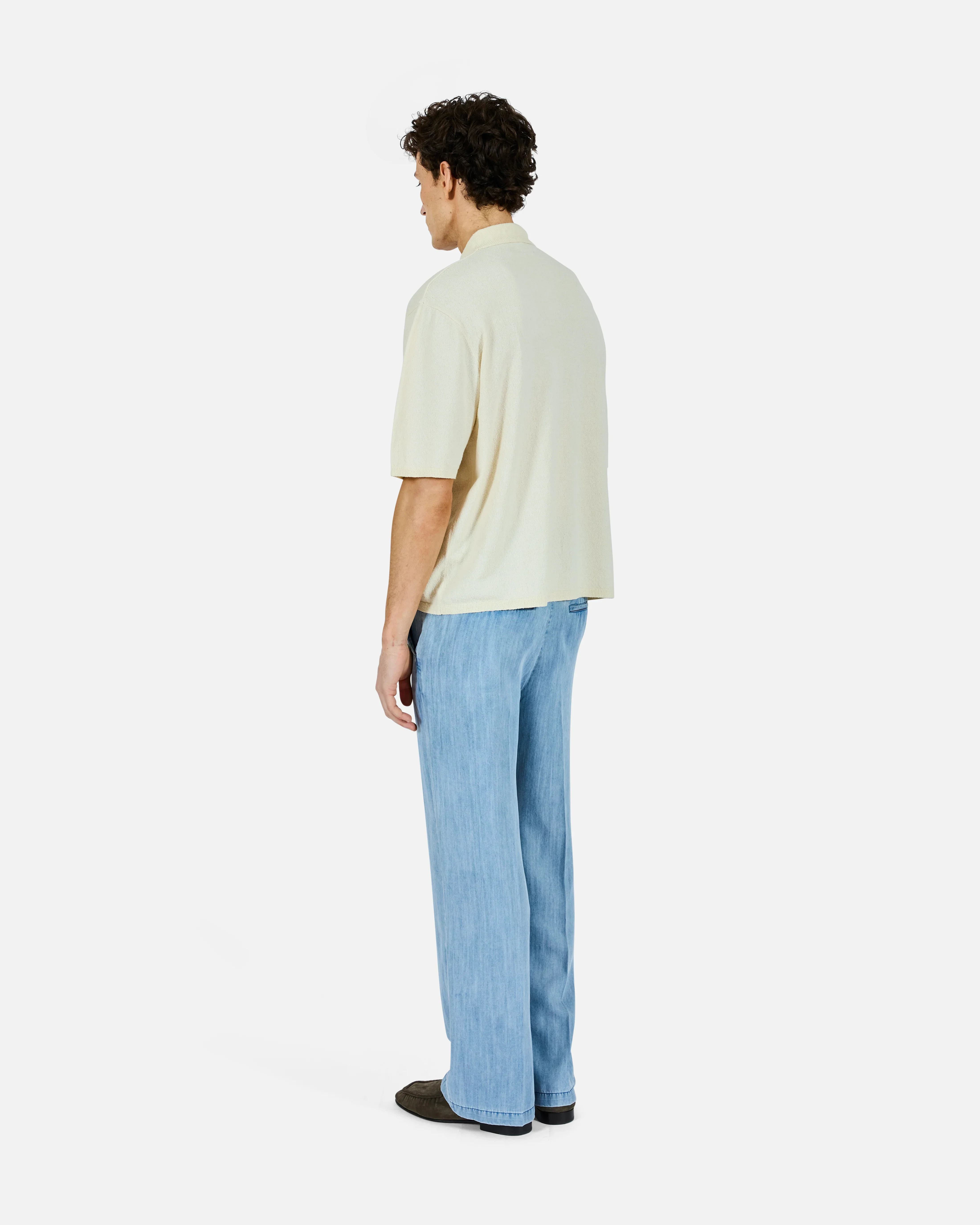 Crepe Knit Polo - Image 4