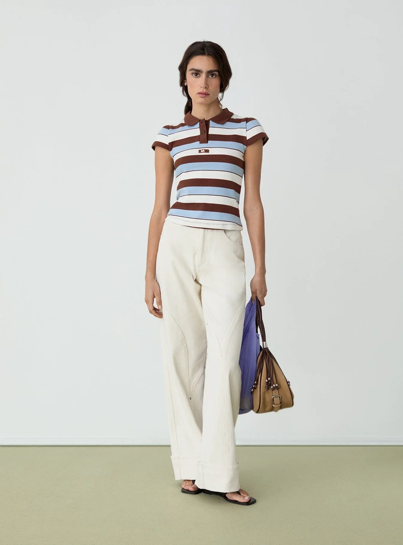 Dallas Ecru Denim Pants - Image 2