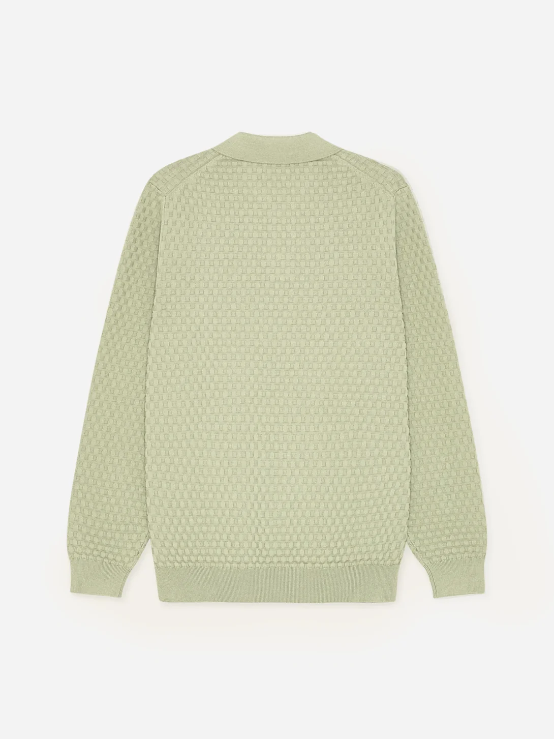 Billy Weave Knitted LS Polo - Image 3