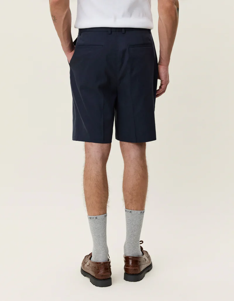 Pleated Twill Suit Shorts - Image 4