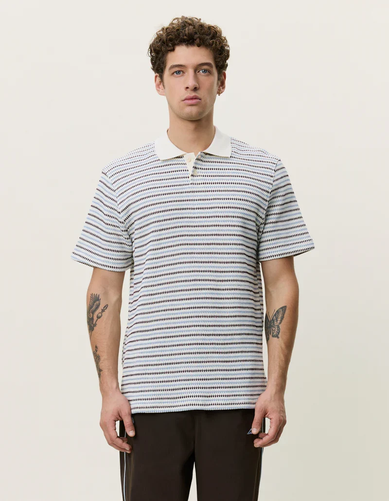 Knitted Stripe Polo - Image 2