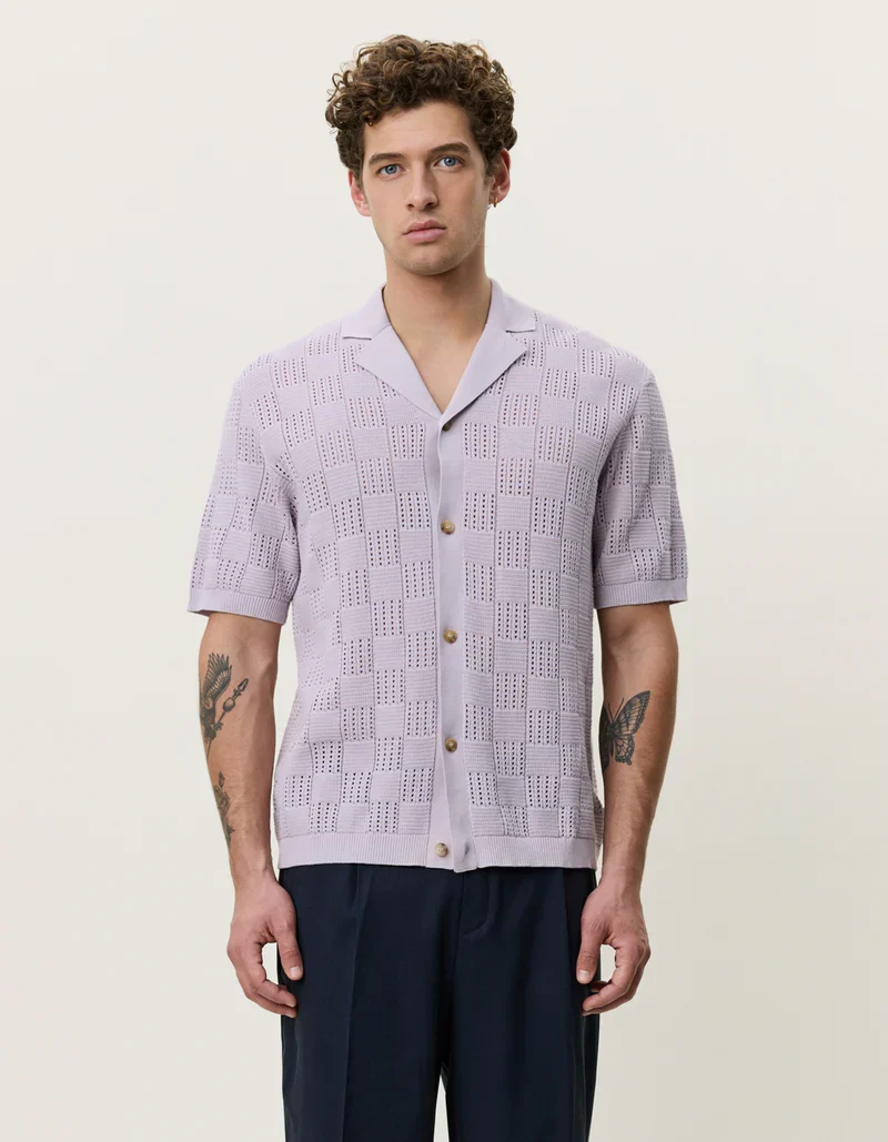 Squared Knitted SS Shirt - Image 2